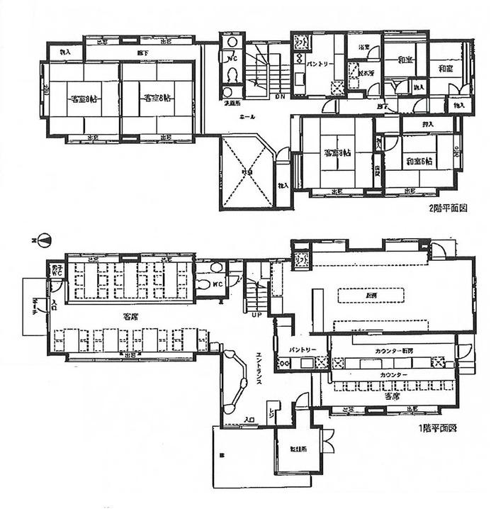 Floor plan. 35 million yen, 6K, Land area 691 sq m , Building area 276.36 sq m