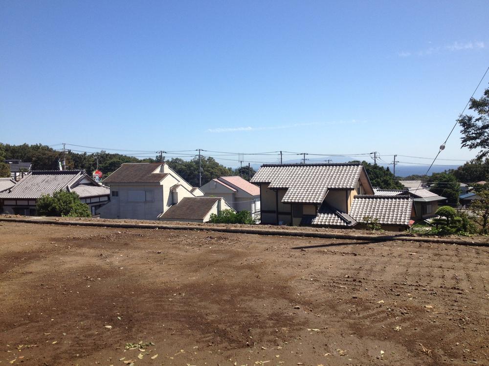 Local land photo. Ocean ・ Overlooking the Izu Oshima