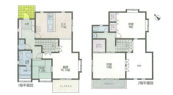 Floor plan. 23.5 million yen, 3LDK, Land area 409.09 sq m , Building area 116.35 sq m
