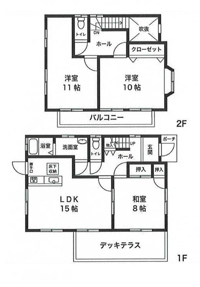 Floor plan. 27 million yen, 3LDK, Land area 624 sq m , Building area 129.5 sq m