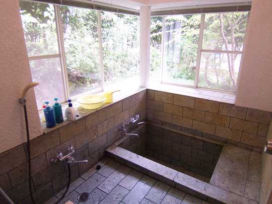 Bathroom. Bathroom with a hot spring