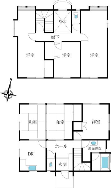 Floor plan. 34,800,000 yen, 6DK, Land area 330 sq m , Building area 119.65 sq m