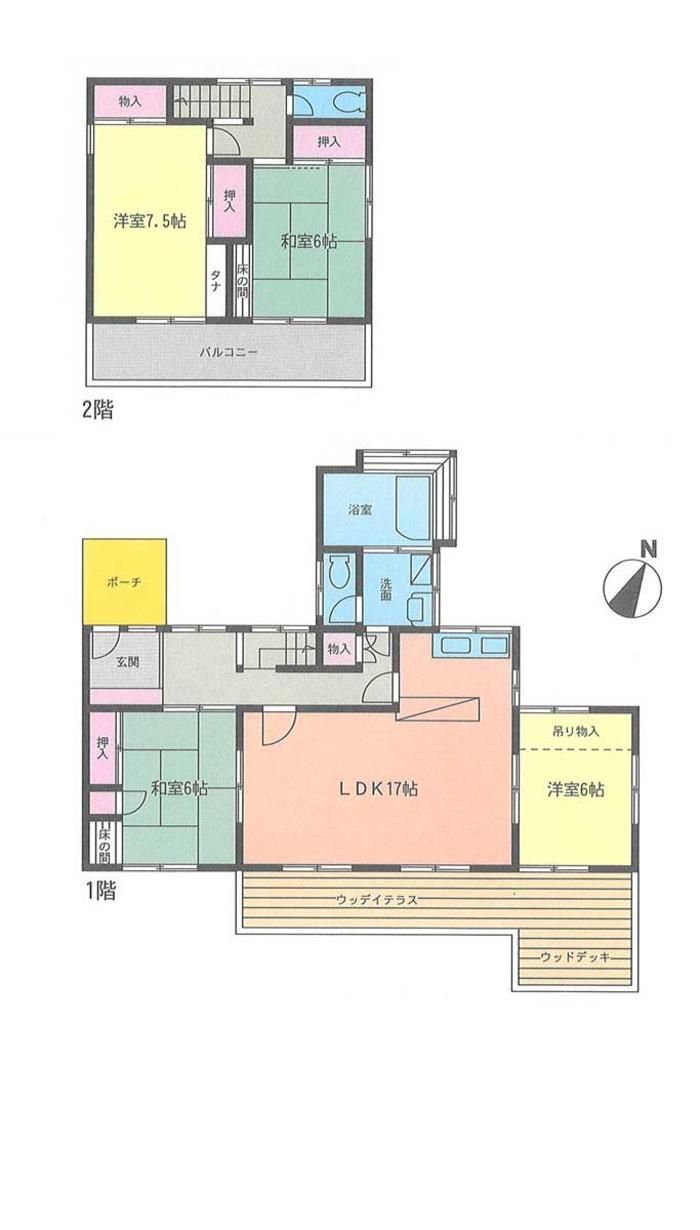 Floor plan. 18.5 million yen, 4LDK, Land area 397 sq m , Building area 109.3 sq m