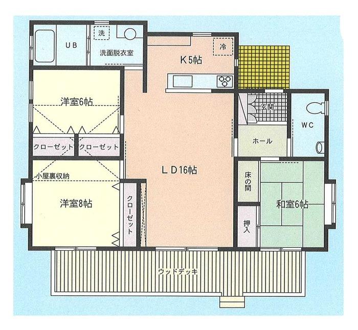 Floor plan. 35,800,000 yen, 3LDK, Land area 838.98 sq m , Building area 96.05 sq m