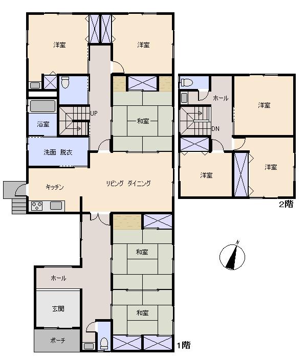 Floor plan. 45 million yen, 8LDK, Land area 932.23 sq m , Building area 206.5 sq m