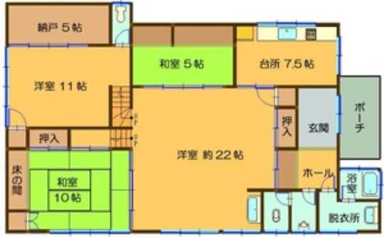 Floor plan. 25 million yen, 3DK + S (storeroom), Land area 668.17 sq m , Building area 143.33 sq m