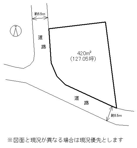 Compartment figure. Land price 12 million yen, Land area 420 sq m