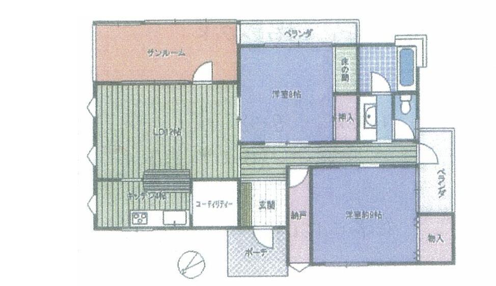 Floor plan. 24.5 million yen, 2LDK + S (storeroom), Land area 592.55 sq m , Building area 83.19 sq m