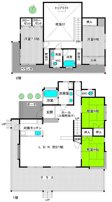 Floor plan. 24,800,000 yen, 4LDK, Land area 396 sq m , Building area 121.49 sq m