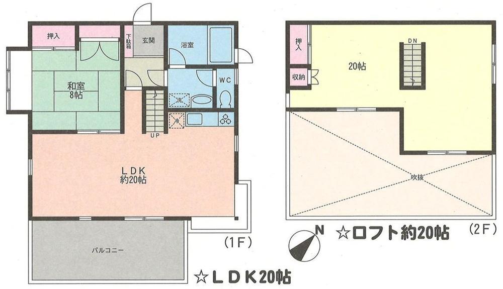 Floor plan. 8.8 million yen, 1LDK, Land area 272 sq m , Building area 103.5 sq m