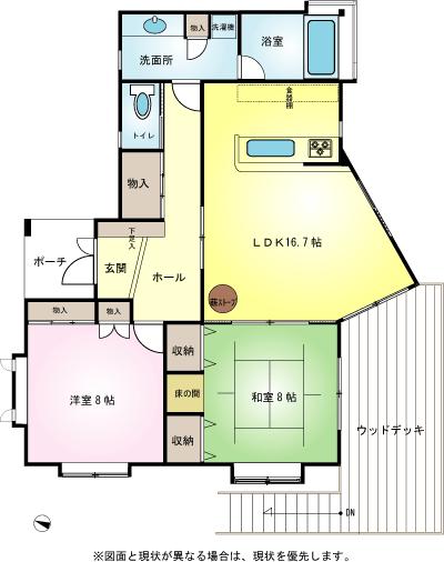 Floor plan. 10.8 million yen, 3LDK, Land area 446 sq m , Building area 115.88 sq m
