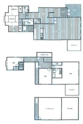 Floor plan. 39,800,000 yen, 5LDK + S (storeroom), Land area 592 sq m , Building area 252.29 sq m