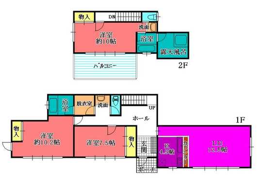 Floor plan. 78 million yen, 3LDK, Land area 6,501 sq m , Building area 119.65 sq m