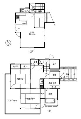 Floor plan. 29,800,000 yen, 3LDK, Land area 547 sq m , Building area 105.16 sq m
