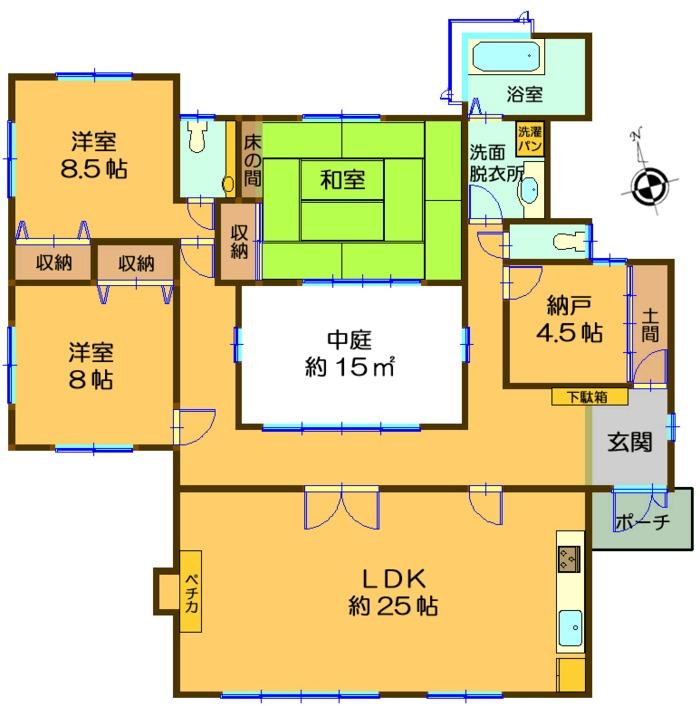 Floor plan. 30 million yen, 3LDK + S (storeroom), Land area 985 sq m , Building area 138.71 sq m