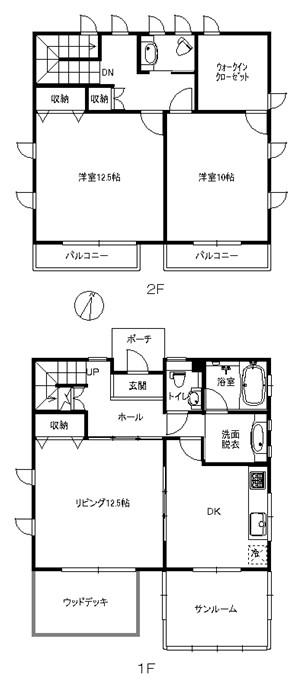 Floor plan. 24.5 million yen, 2LDK + S (storeroom), Land area 279.32 sq m , Building area 116.86 sq m