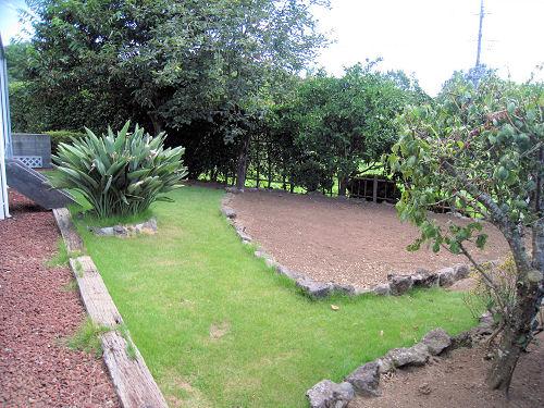 Garden. Home garden space