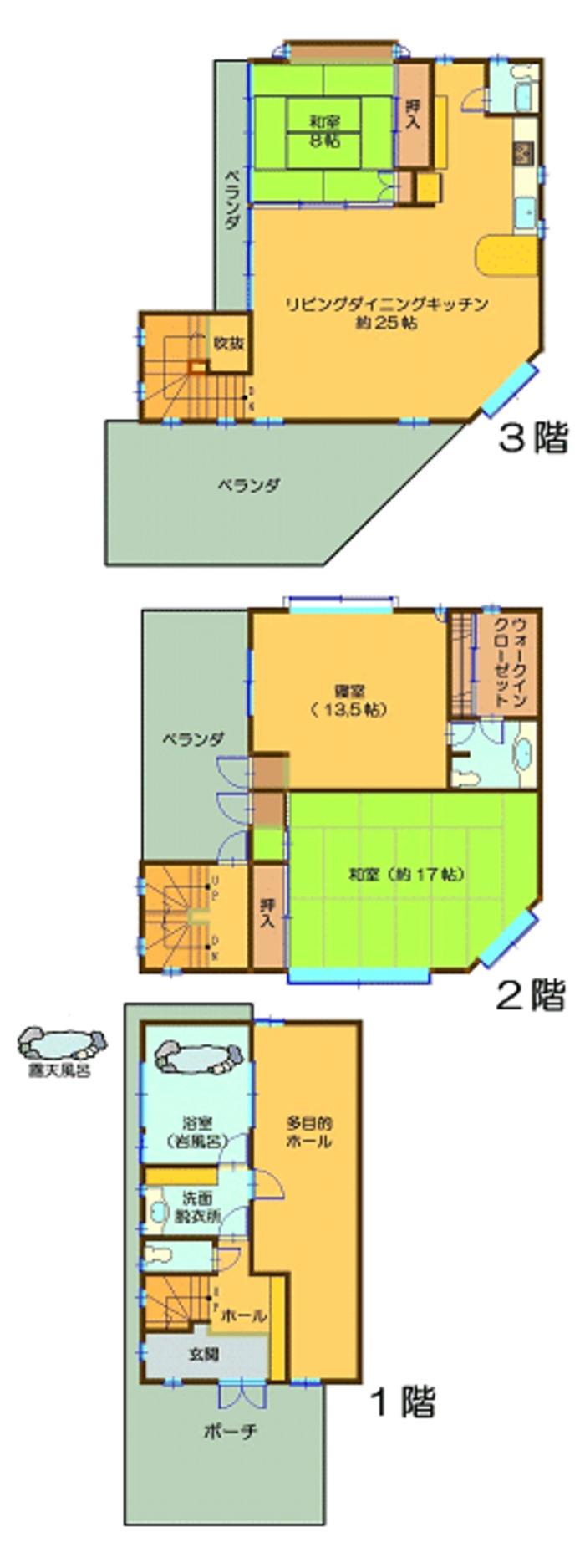 Floor plan. 28,900,000 yen, 3LDK, Land area 348.68 sq m , Building area 191.95 sq m