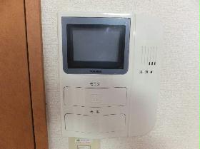 Living and room. Monitor with intercom