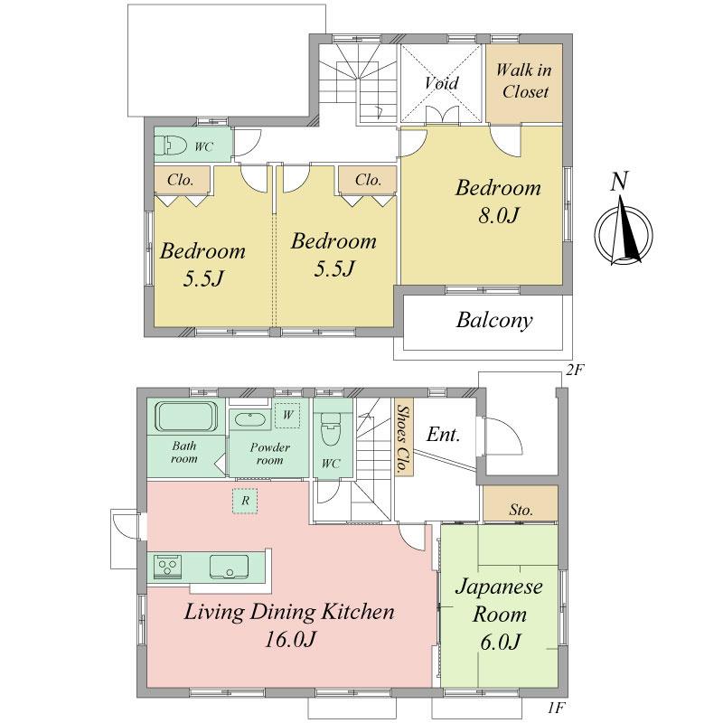 Floor plan. 26,900,000 yen, 4LDK, Land area 165.27 sq m , Building area 99.36 sq m