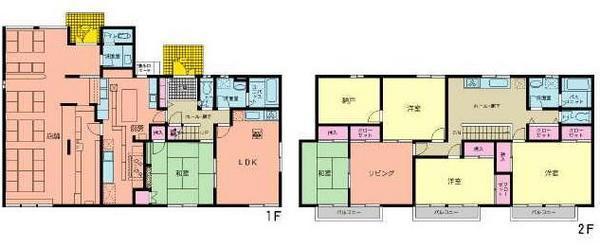 Floor plan. 23.8 million yen, 5LDK+S, Land area 236 sq m , Building area 246.76 sq m