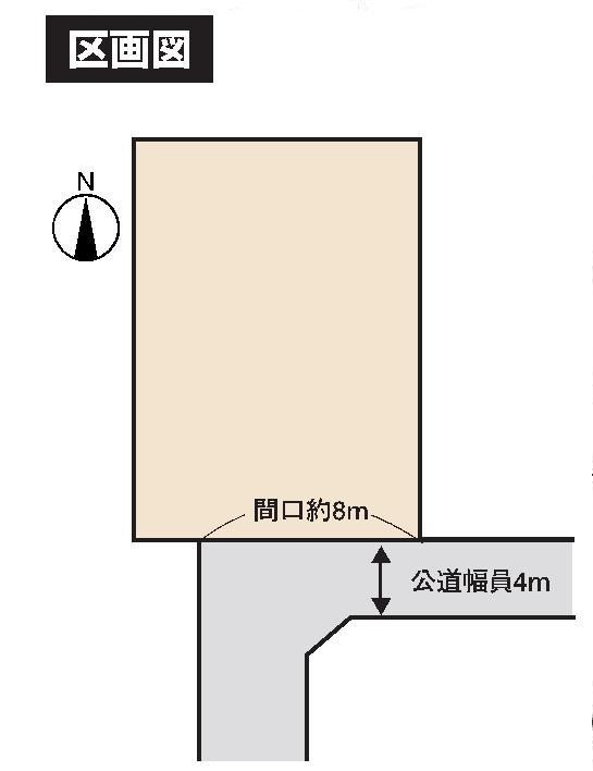 Compartment figure. Land price 3.8 million yen, Land area 218 sq m