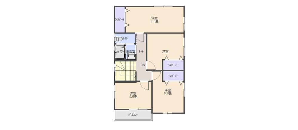 Floor plan. 19 million yen, 4LDK, Land area 148.75 sq m , Building area 127.25 sq m