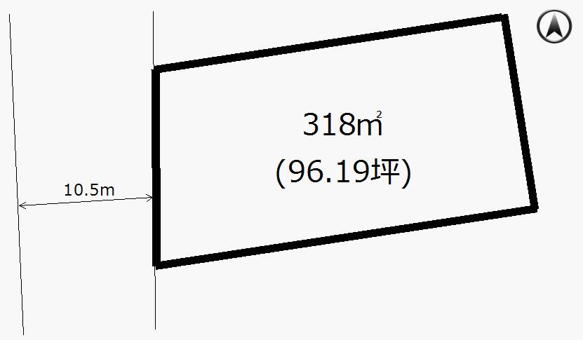 Compartment figure. Land price 7.21 million yen, Land area 318 sq m compartment view