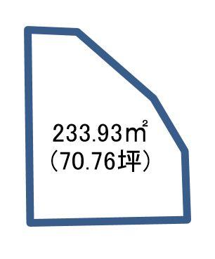 Compartment figure. Land price 7.07 million yen, Land area 233.93 sq m