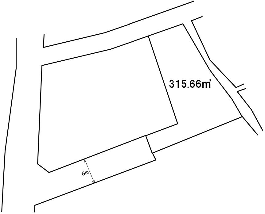 Compartment figure. Land price 12.4 million yen, Land area 315.66 sq m