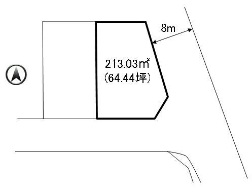 Compartment figure. Land price 15,790,000 yen, Land area 213.03 sq m compartment view