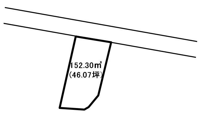 Compartment figure. Land price 9.8 million yen, Land area 152.3 sq m