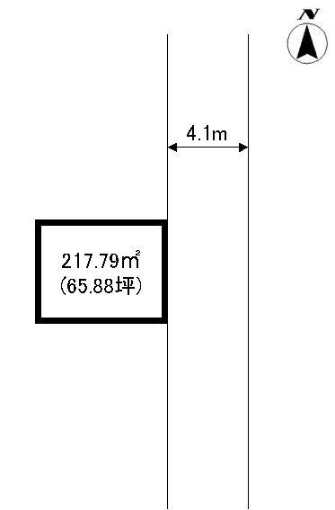 Compartment figure. Land price 8.5 million yen, Land area 217.79 sq m