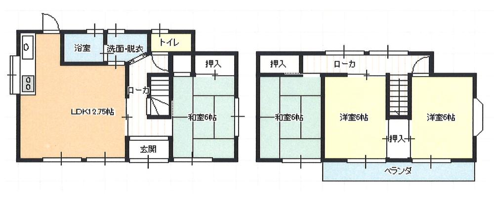Floor plan. 14.8 million yen, 4LDK, Land area 123.61 sq m , Building area 86.11 sq m