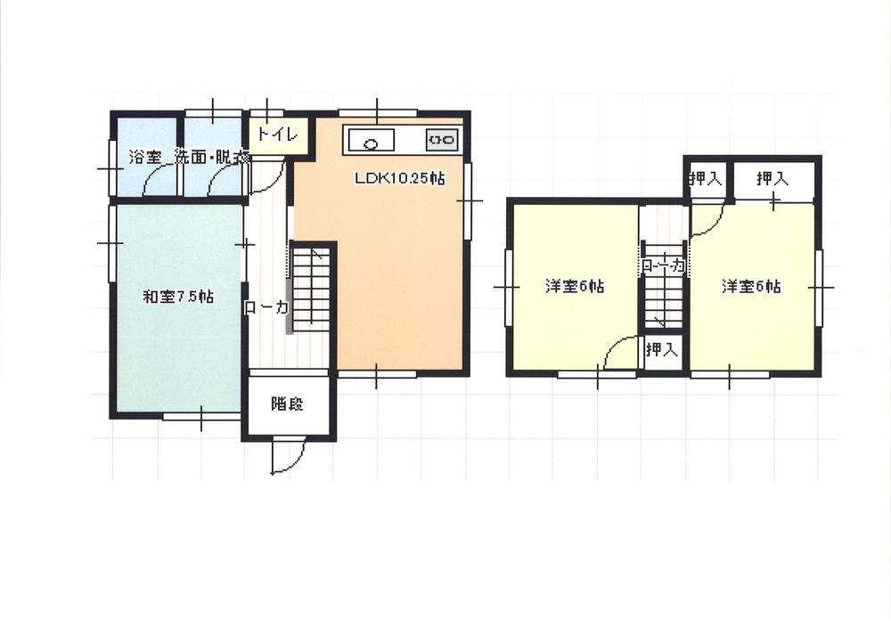 Floor plan. 11.2 million yen, 3LDK, Land area 97.69 sq m , Building area 70.39 sq m