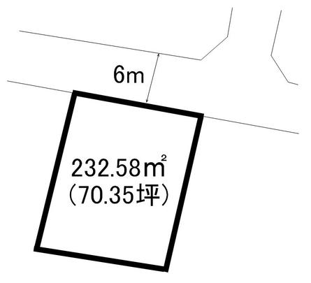 Compartment figure. Land price 19,340,000 yen, Land area 232.58 sq m