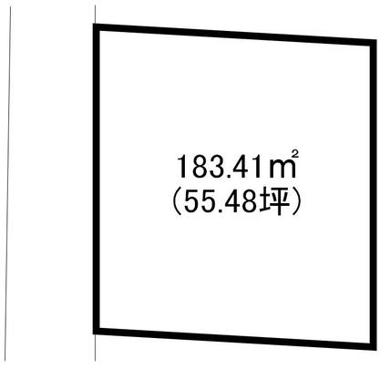 Compartment figure. Land price 8.32 million yen, Land area 183.41 sq m