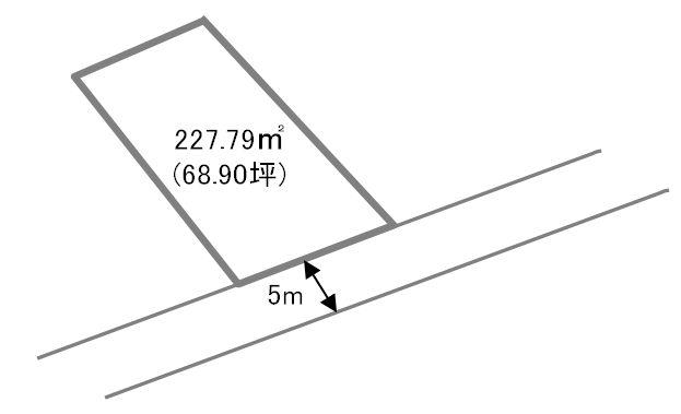 Compartment figure. Land price 13,850,000 yen, Land area 227.79 sq m