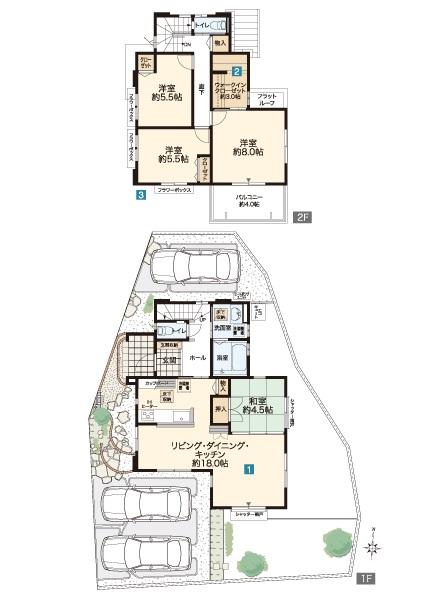 Floor plan. 30,900,000 yen, 4LDK, Land area 174.97 sq m , Building area 104.33 sq m No.6-1 You can preview