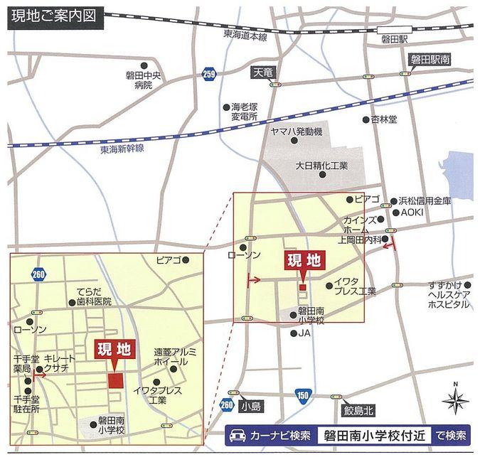 Local guide map. Senzudo guide map