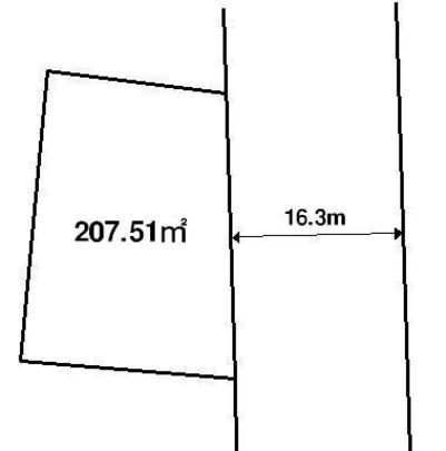 Compartment figure. Land price 9.54 million yen, Land area 207.51 sq m