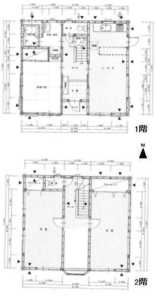 Floor plan. 16 million yen, 3LDK, Land area 197.88 sq m , Building area 104 sq m