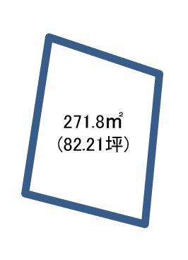 Compartment figure. Land price 9.45 million yen, Land area 271.8 sq m