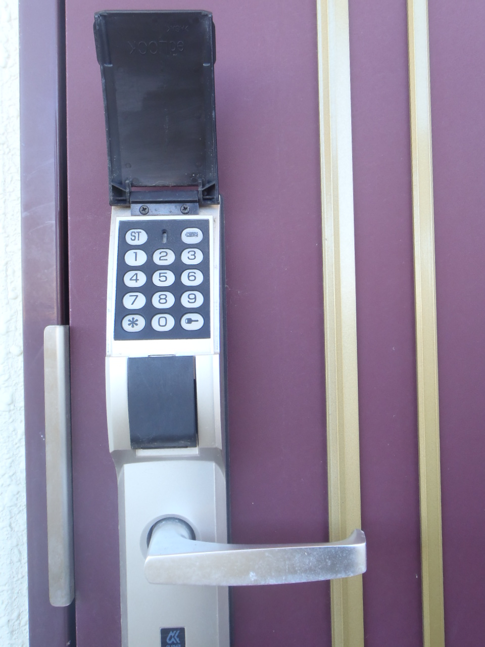 Security. Entrance door Key (digital lock)