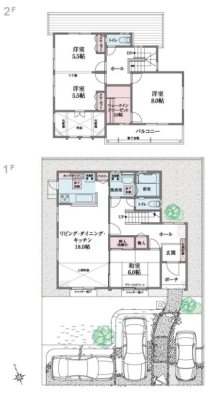 Floor plan. 21.9 million yen, 4LDK, Land area 182.8 sq m , Building area 112.61 sq m