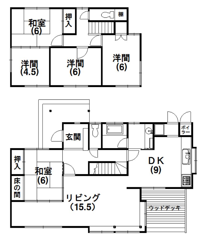 Floor plan. 18 million yen, 5LDK, Land area 477 sq m , Building area 119.23 sq m