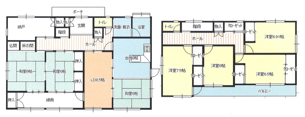 Floor plan. 22.5 million yen, 7LDK, Land area 938.97 sq m , Building area 180.79 sq m
