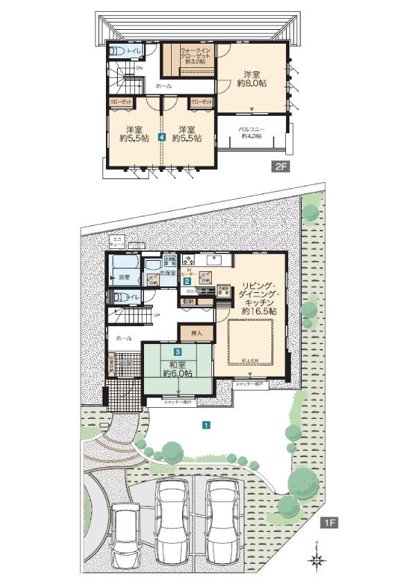 Floor plan. (25), Price 32,300,000 yen, 4LDK, Land area 224.94 sq m , Building area 109.29 sq m