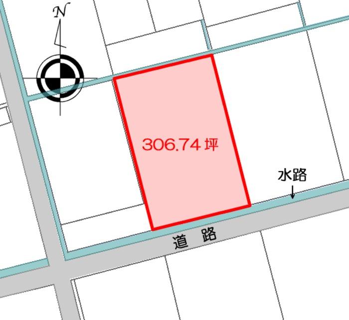 Compartment figure. Land price 30 million yen, Land area 1,014 sq m