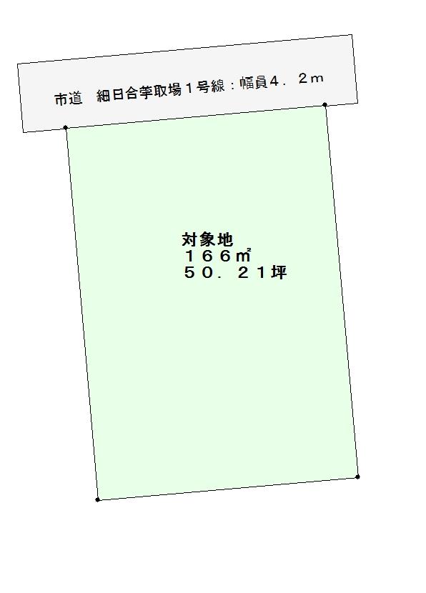 Compartment figure. Land price 2.5 million yen, Land area 166.81 sq m
